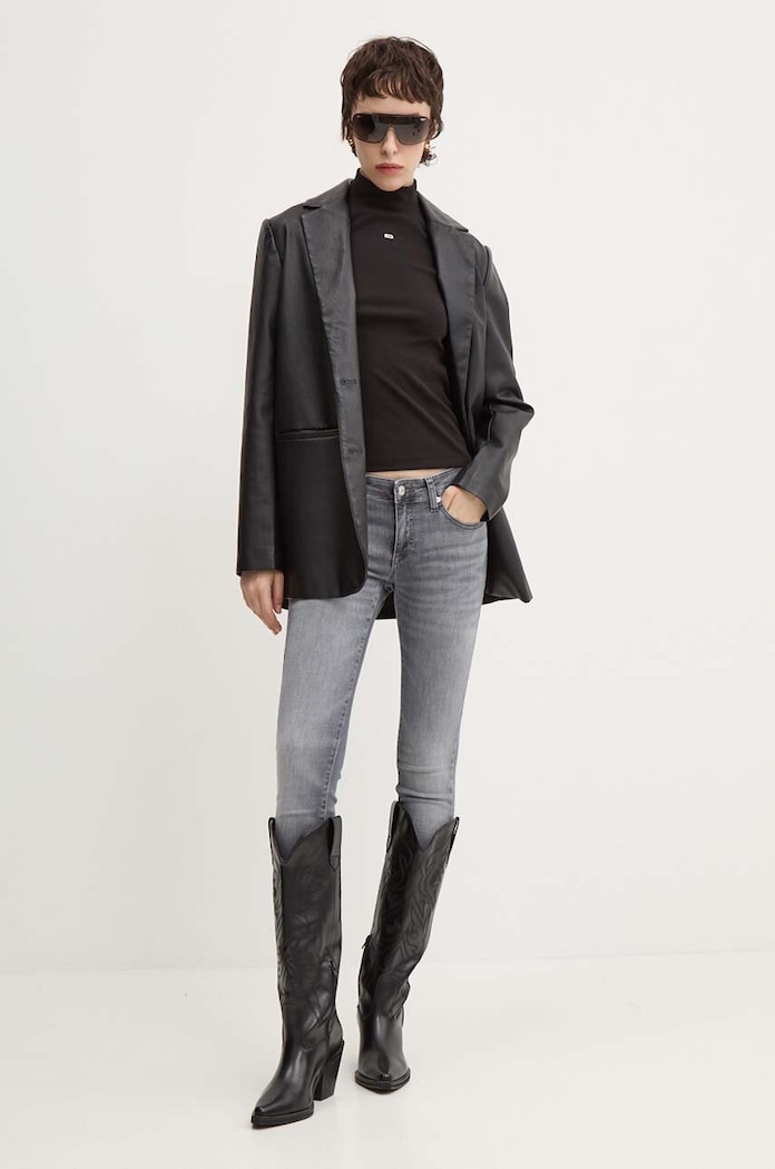 Majica dugih rukava Tommy Jeans DW0DW19830 crna AW25