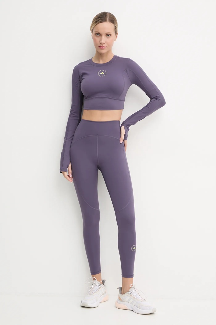 adidas by Stella McCartney longsleeve treningowy TrueStrenght IW6370 fioletowy AW24