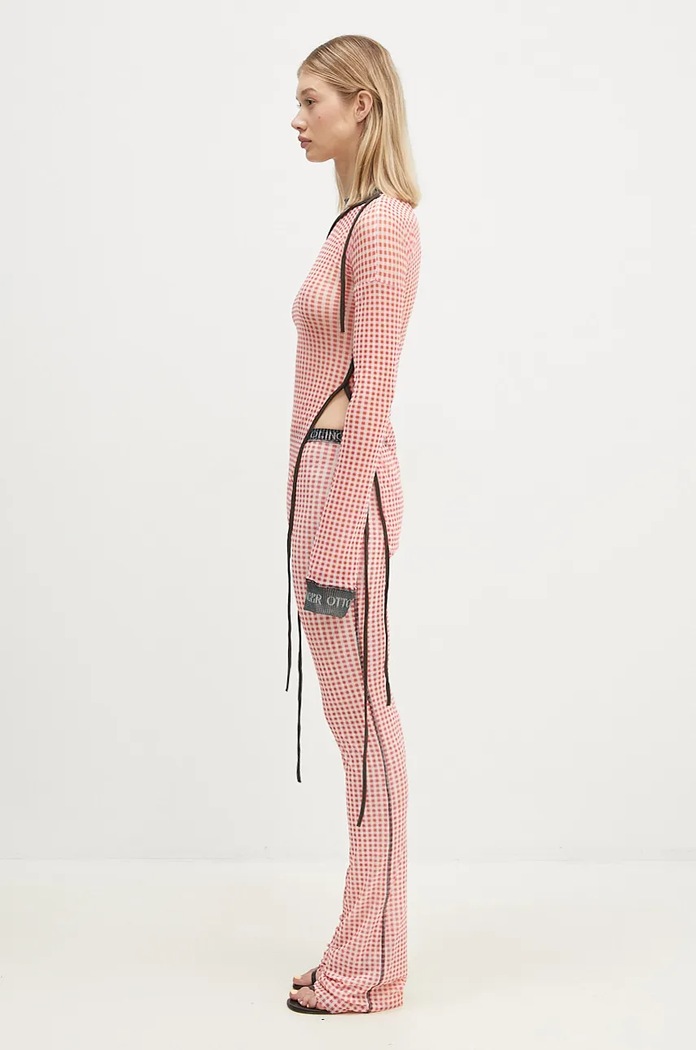 Ottolinger longsleeve shirt Mesh Deconstructed Longsleeve 1010201821 red AW24