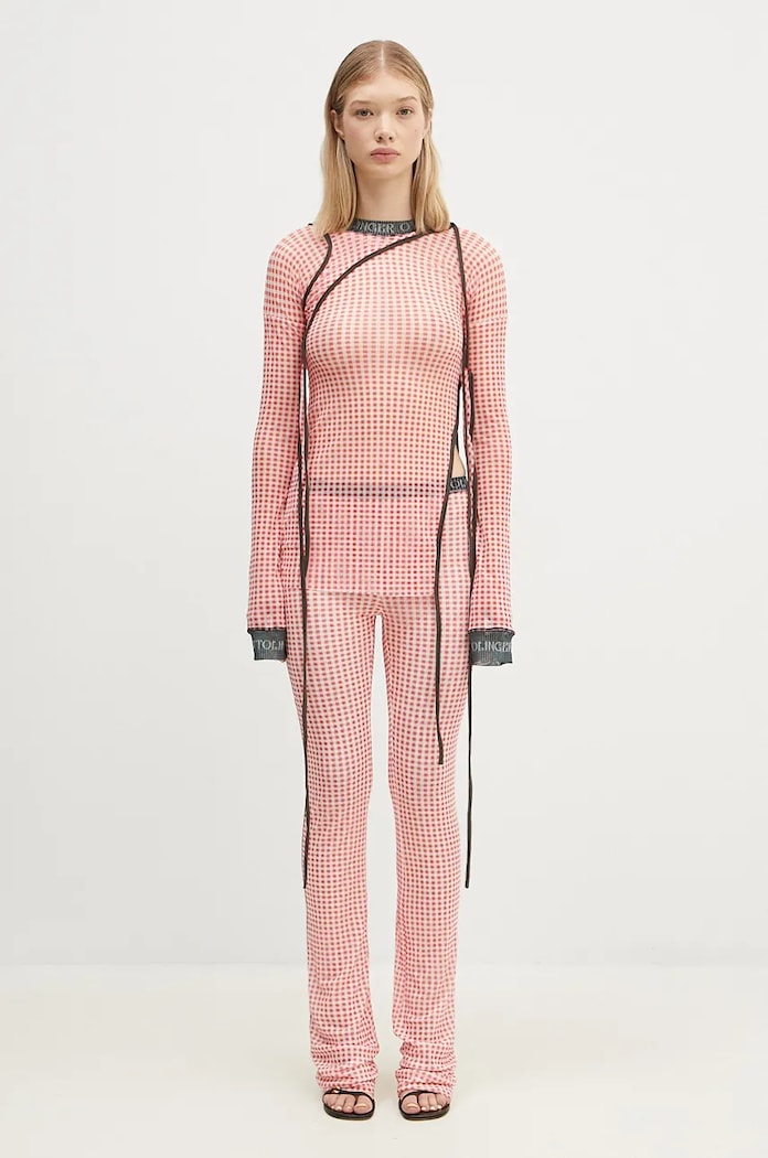 Ottolinger longsleeve shirt Mesh Deconstructed Longsleeve red 1010201821
