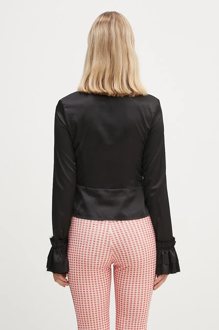 Одежда Рубашка Ottolinger Rouched Longsleeve Blouse 1110105921 чёрный