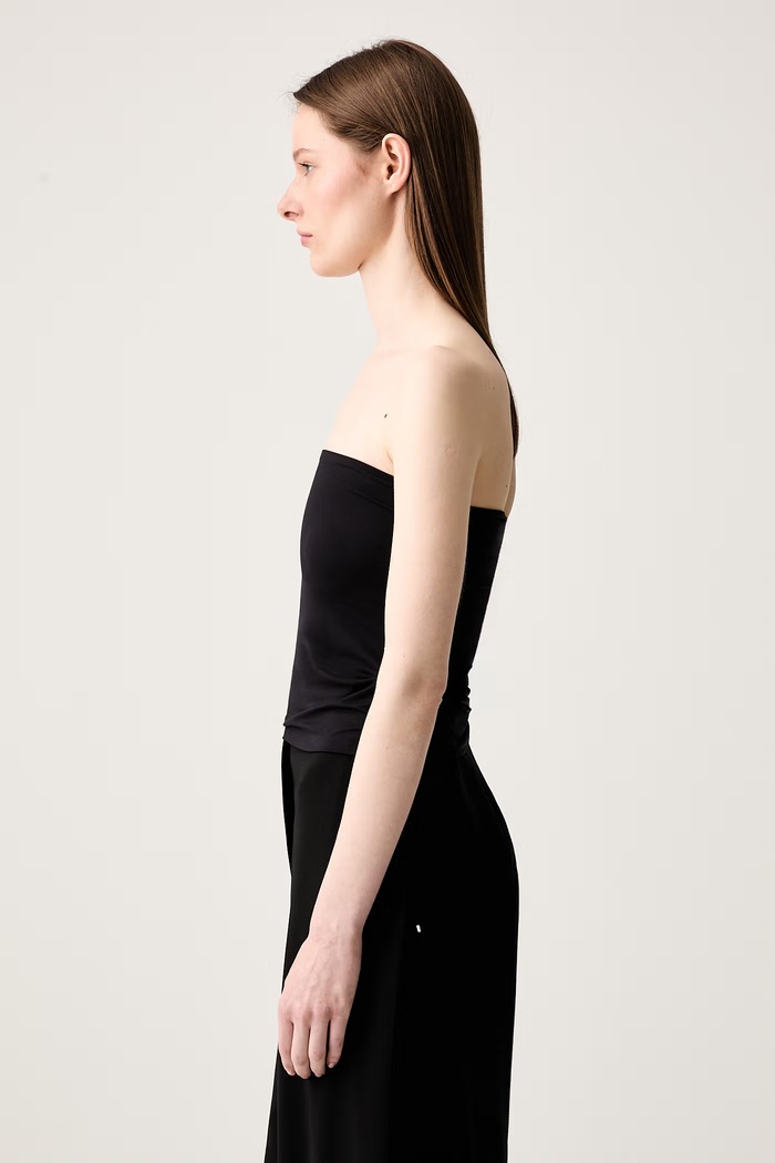 Sportmax Albany1234 top damski gładki 2422946073600 czarny AW24