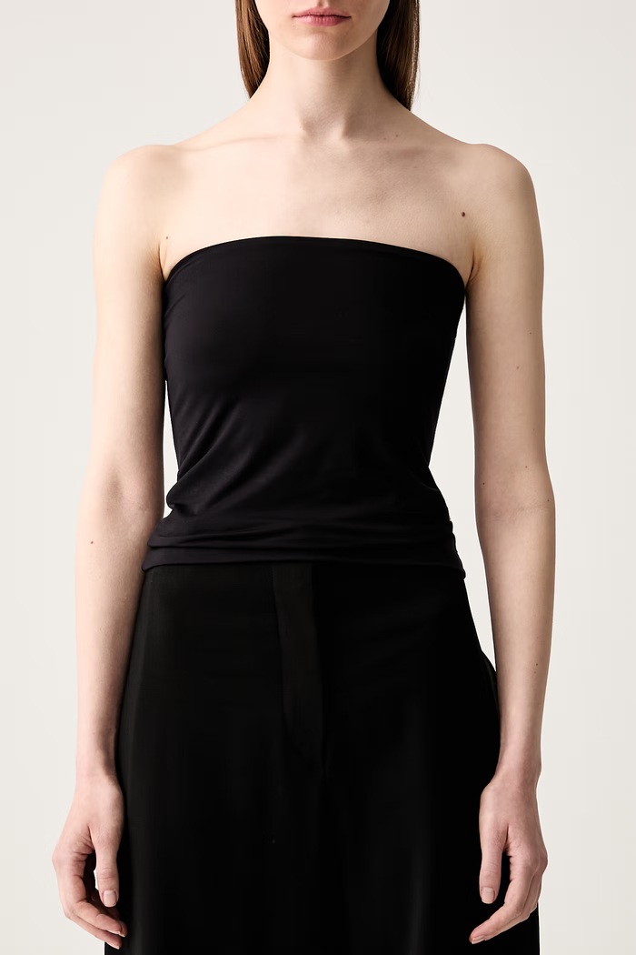Sportmax Albany1234 top damski gładki czarny 2422946073600