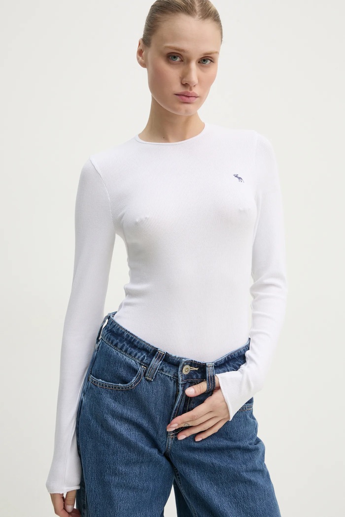 Tričko s dlouhým rukávem Abercrombie & Fitch 2-pack slim černá KI139.4671.100
