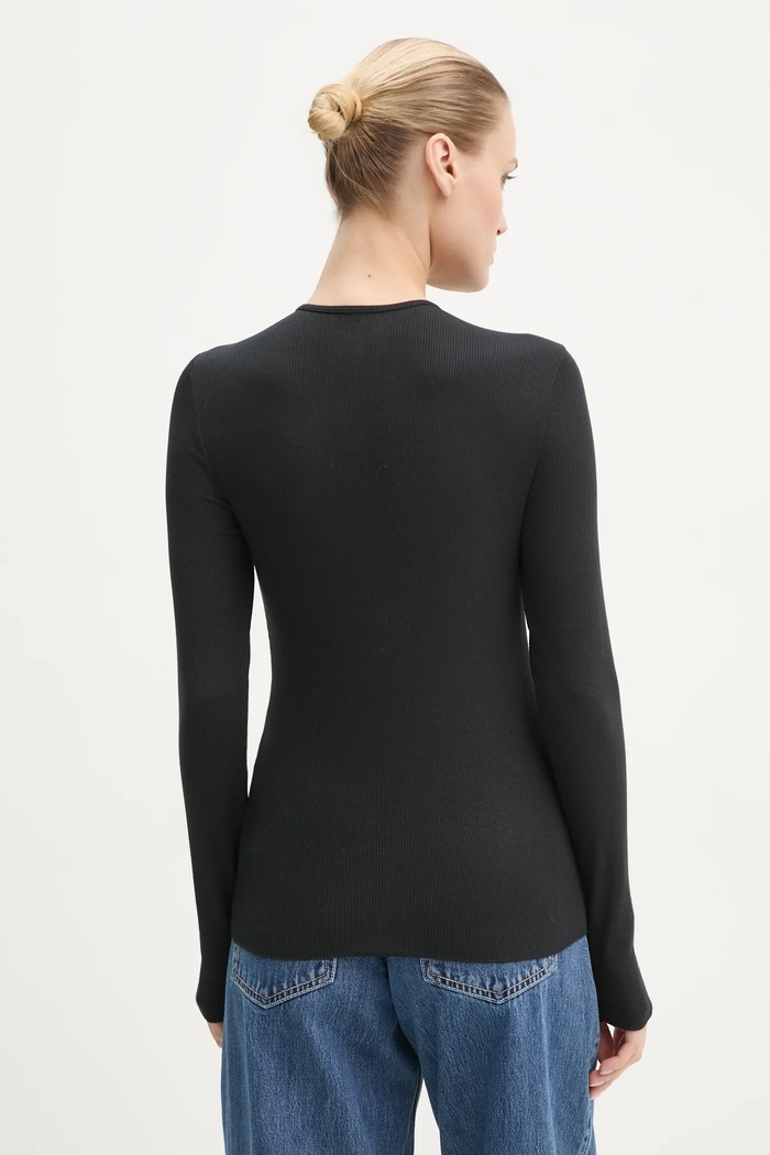 Tričko s dlouhým rukávem Abercrombie & Fitch 2-pack KI139.4671.100 černá