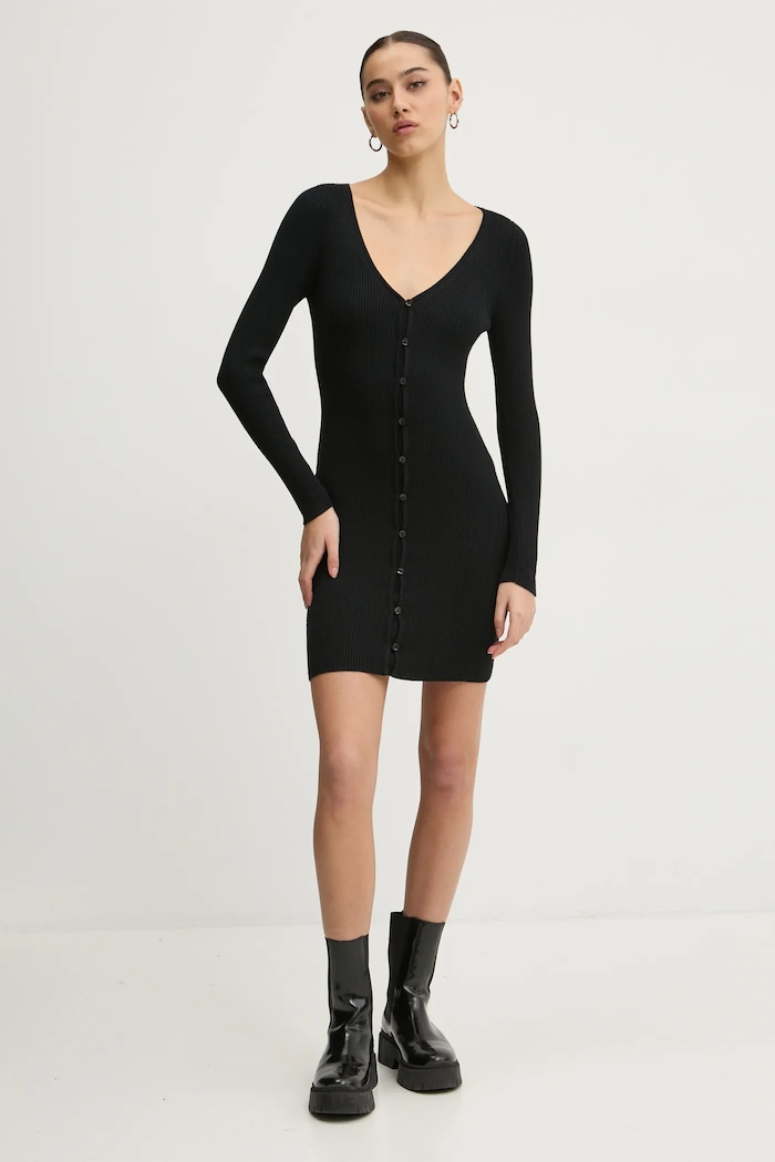 Haljina Abercrombie & Fitch bez uzorka crna KI159.5073.900