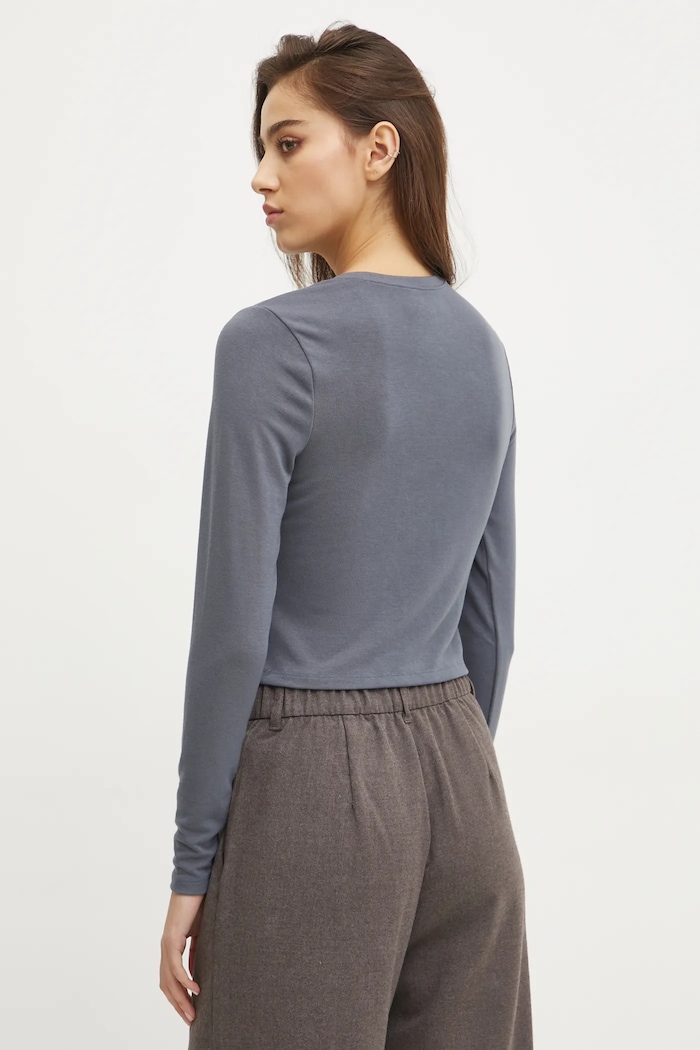 Abercrombie & Fitch longsleeve KI139.4667.221 niebieski AW24