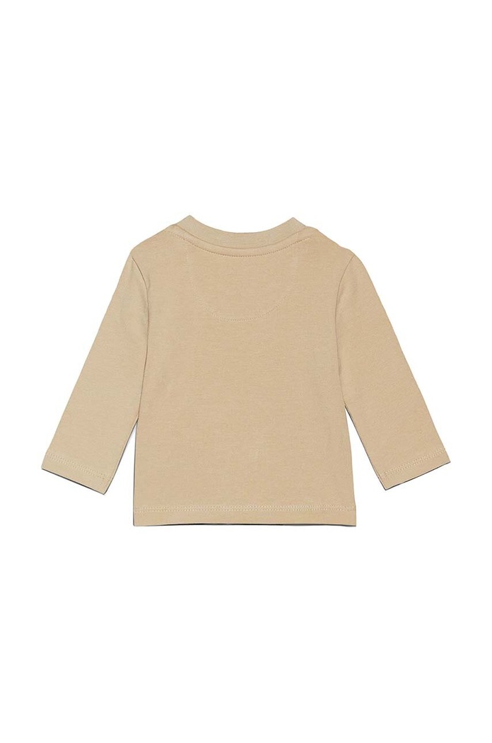 Calvin Klein Jeans Longsleeve dziecięcy IN0IN00005.G.9BYH beżowy AW24