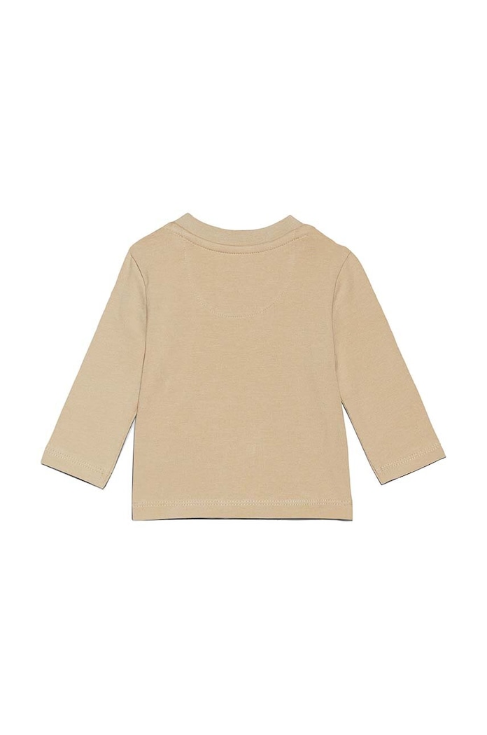 Calvin Klein Jeans Longsleeve dziecięcy IN0IN00005.G.9BYH beżowy AW24