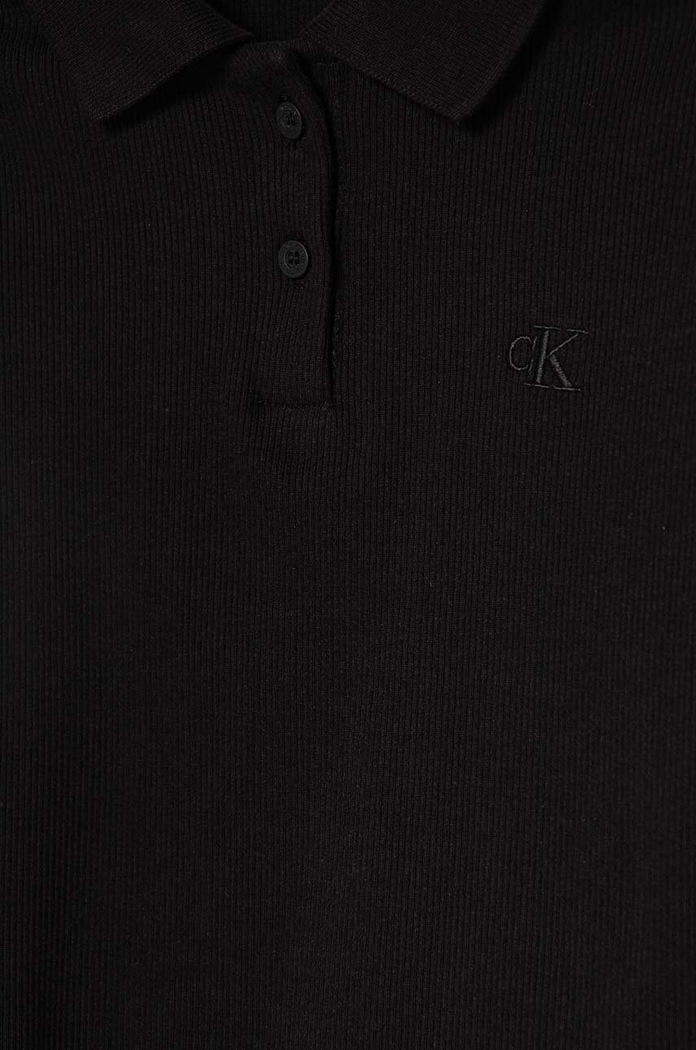 Dziewczynka Calvin Klein Jeans longsleeve dziecięcy IG0IG02533.9BYH. czarny
