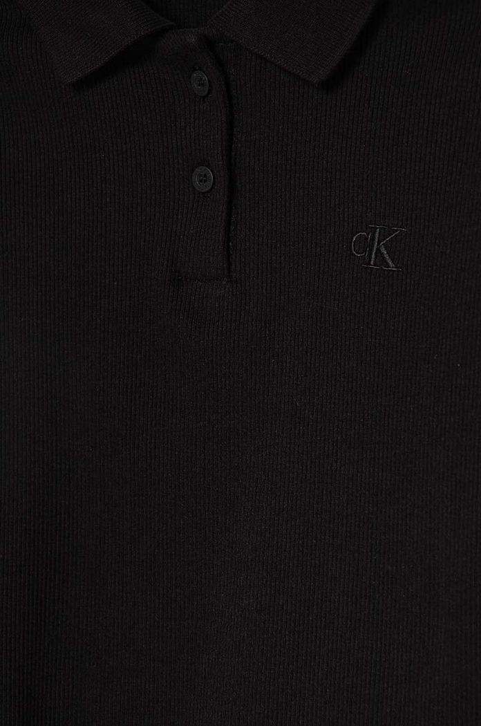 Dziewczynka Calvin Klein Jeans longsleeve dziecięcy IG0IG02533.9BYH. czarny