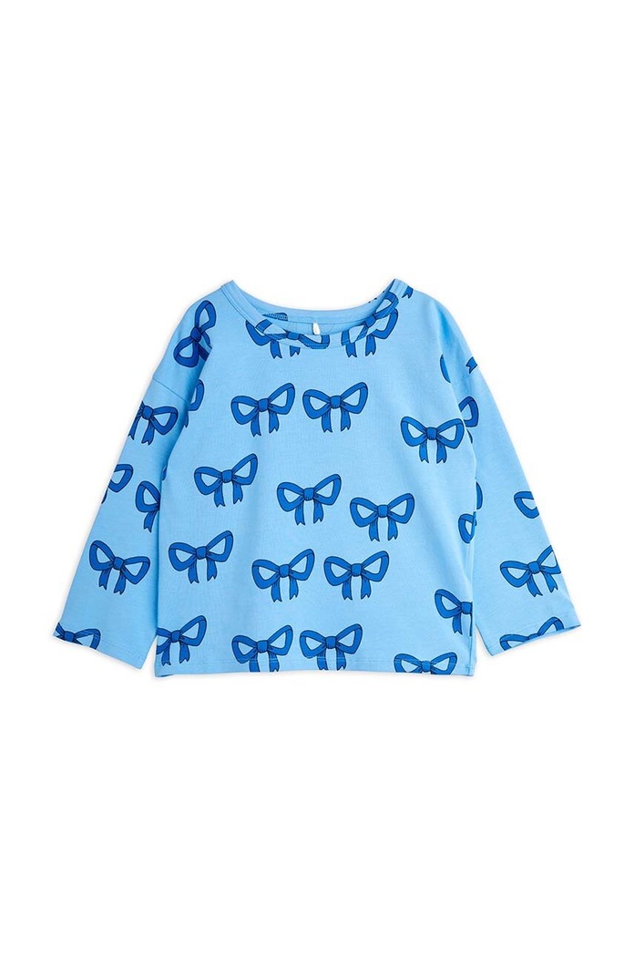 Mini Rodini longsleeve copii Bow cu modele albastru 2472014560