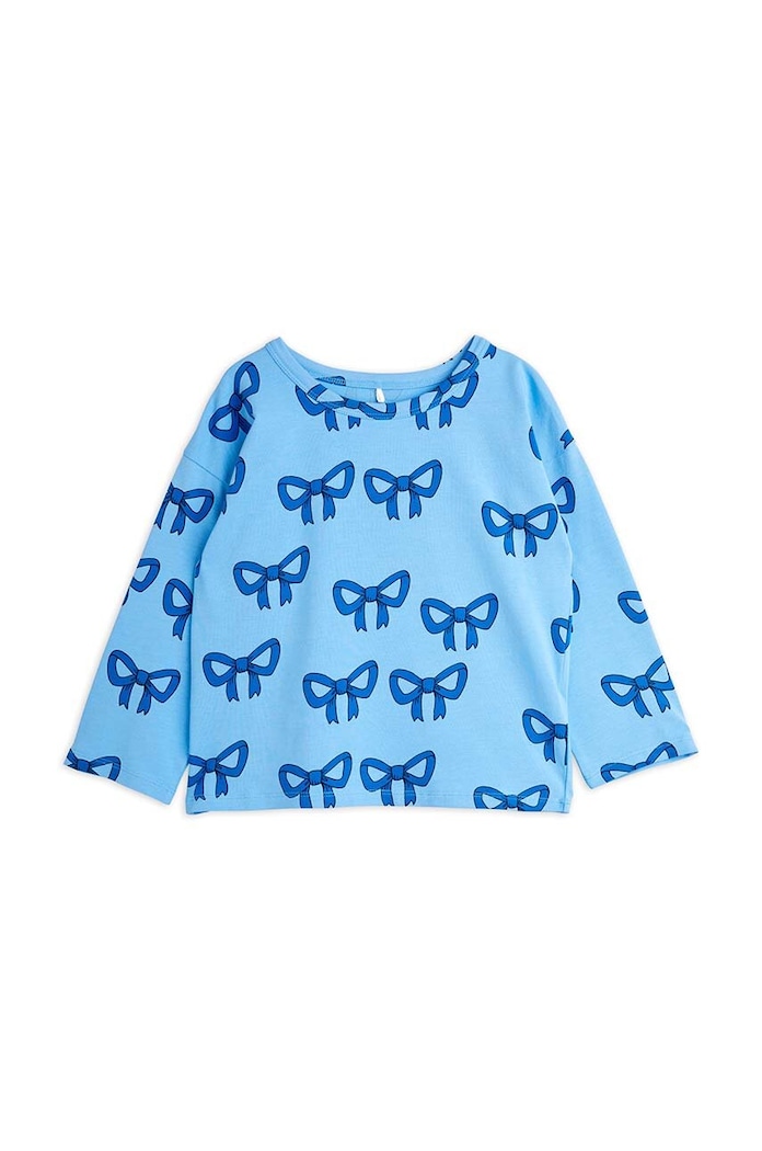 Mini Rodini longsleeve copii Bow cu modele albastru 2472014560