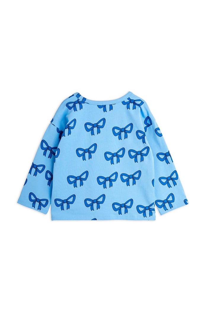 Mini Rodini longsleeve copii Bow 2472014560 albastru AW24