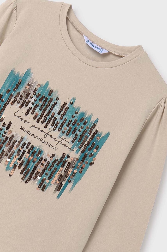 Dziewczynka Mayoral longsleeve dziecięcy 7003.8A.Junior.9BYH niebieski