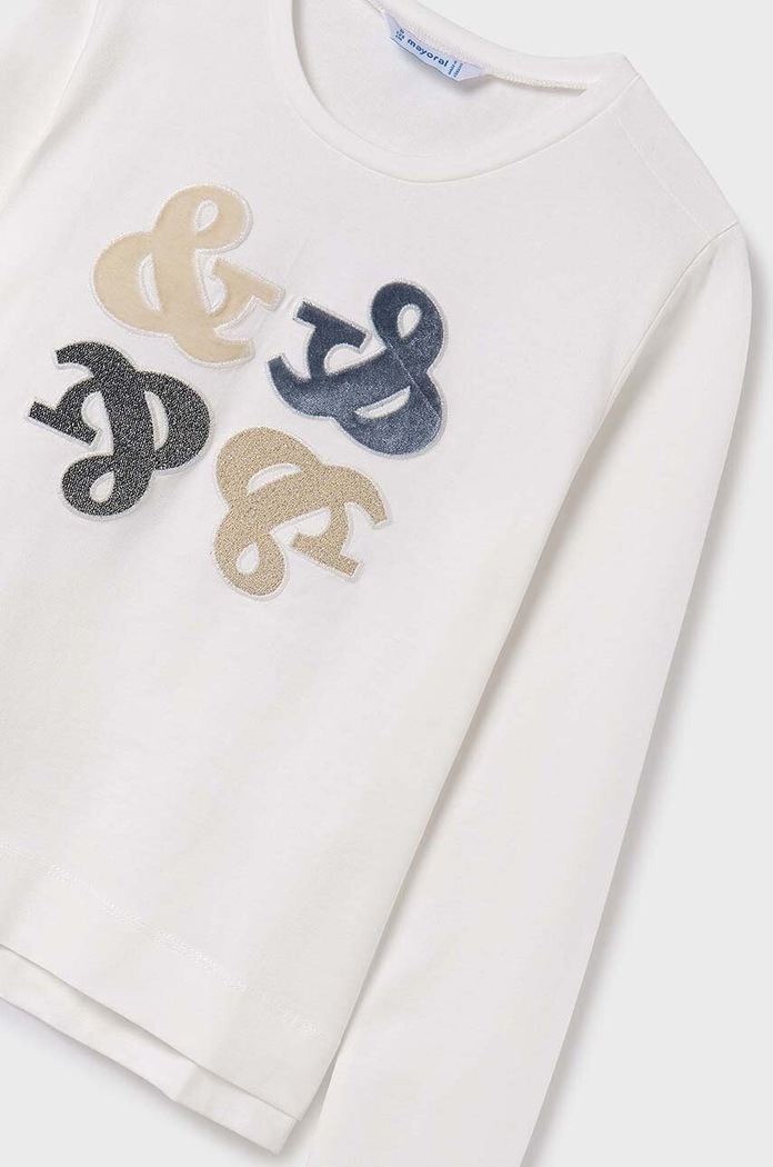 Mayoral longsleeve dziecięcy 7015.8F.Junior.9BYH niebieski AW24