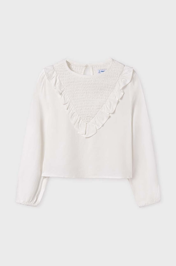 Mayoral Longsleeve copii alb 7190.8C.Junior.9BYH