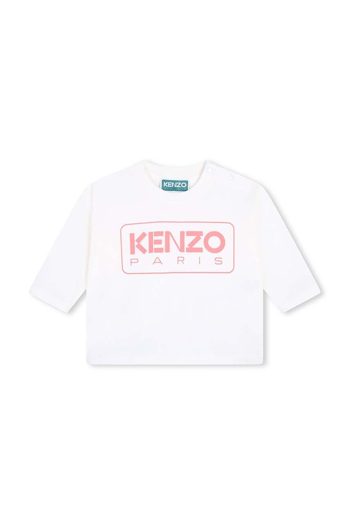 Detská bavlnená košeľa s dlhým rukávom Kenzo Kids bavlna béžová K60489.71.81