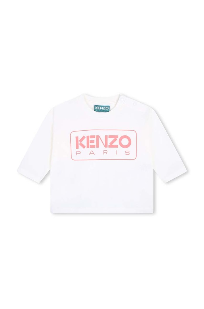 Detská bavlnená košeľa s dlhým rukávom Kenzo Kids bavlna béžová K60489.71.81