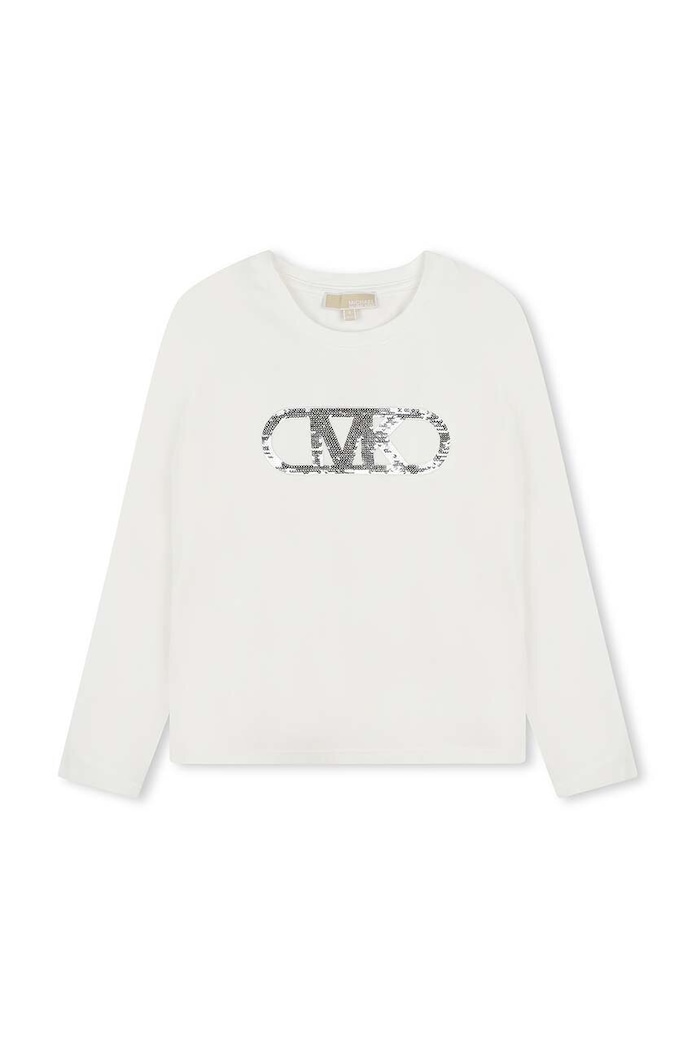 Παιδικό μακρυμάνικο Michael Kors απλικέ λευκό R30145.86.108