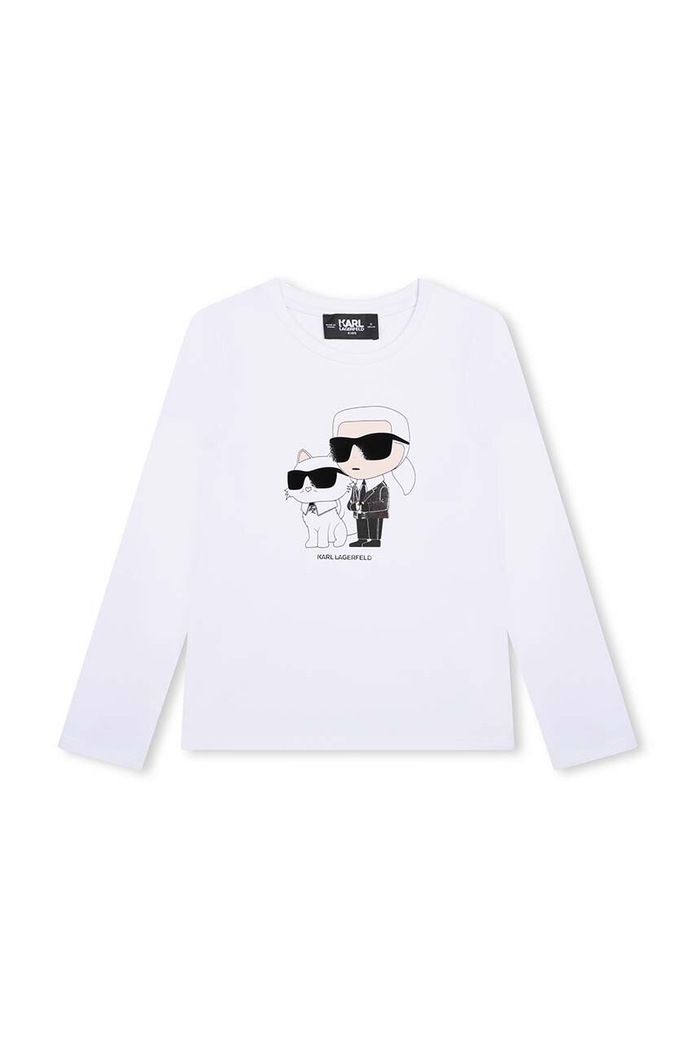 Παιδικό μακρυμάνικο Karl Lagerfeld Z30209.156.162 λευκό AW24