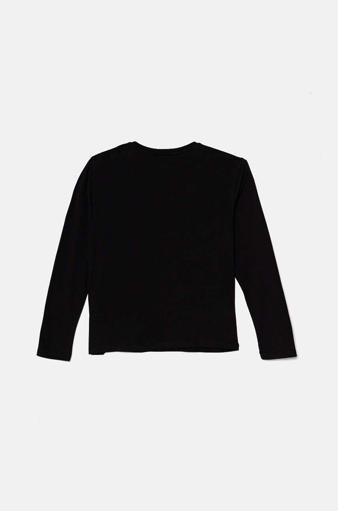 United Colors of Benetton Longsleeve bawełniany dziecięcy 3I1XC10KI.G.Seasonal czarny AW24