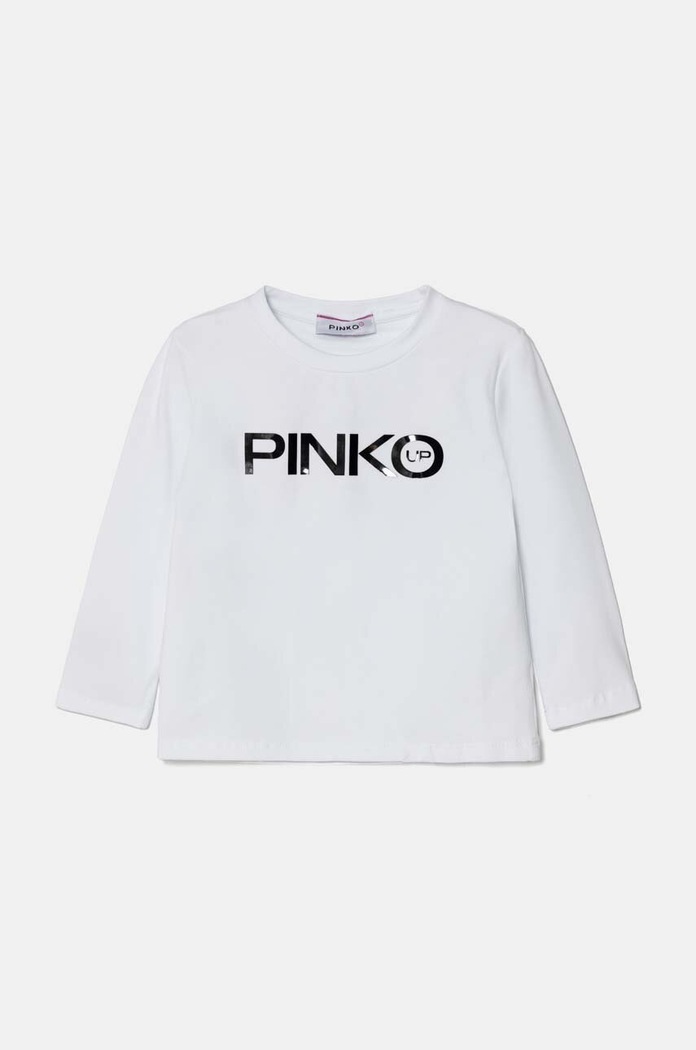 Παιδικό μακρυμάνικο Pinko Up στάμπα λευκό F4PIBGTH204