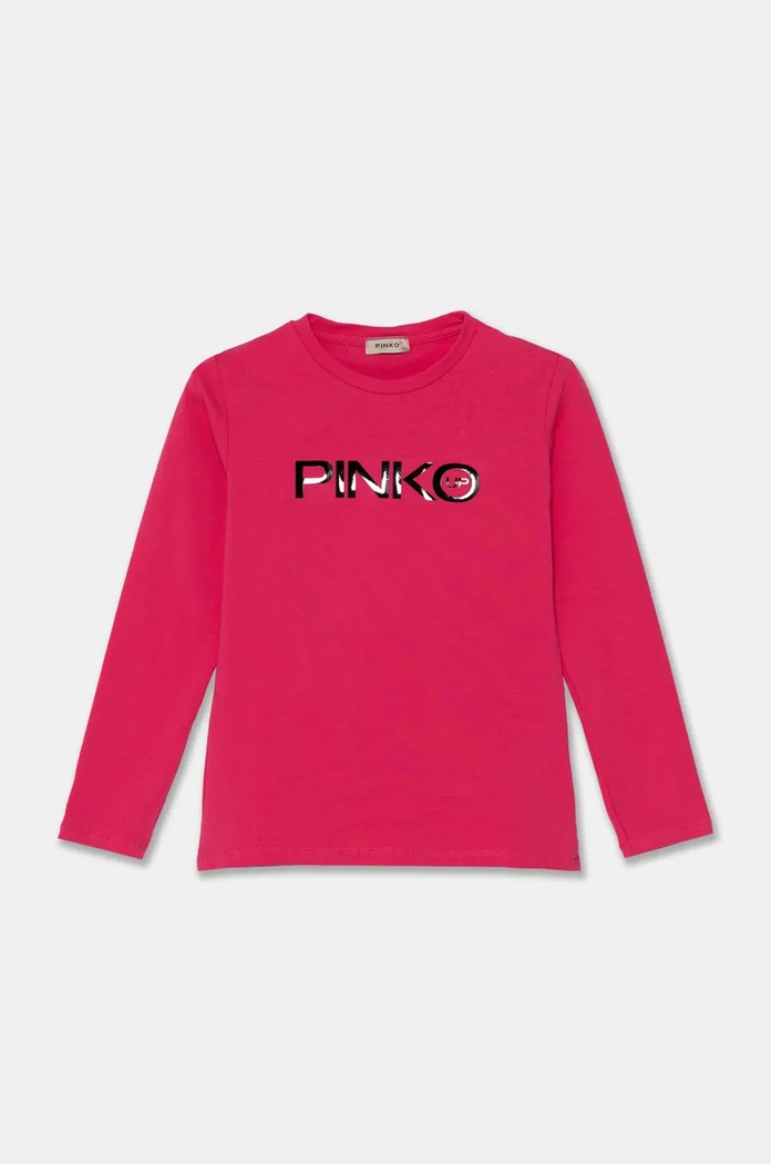Детска блуза с дълги ръкави Pinko Up еластичен розов F4PIJGTH151