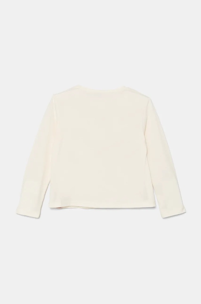 United Colors of Benetton longsleeve bawełniany dziecięcy 3ATNG10HJ.P.Seasonal beżowy AW24