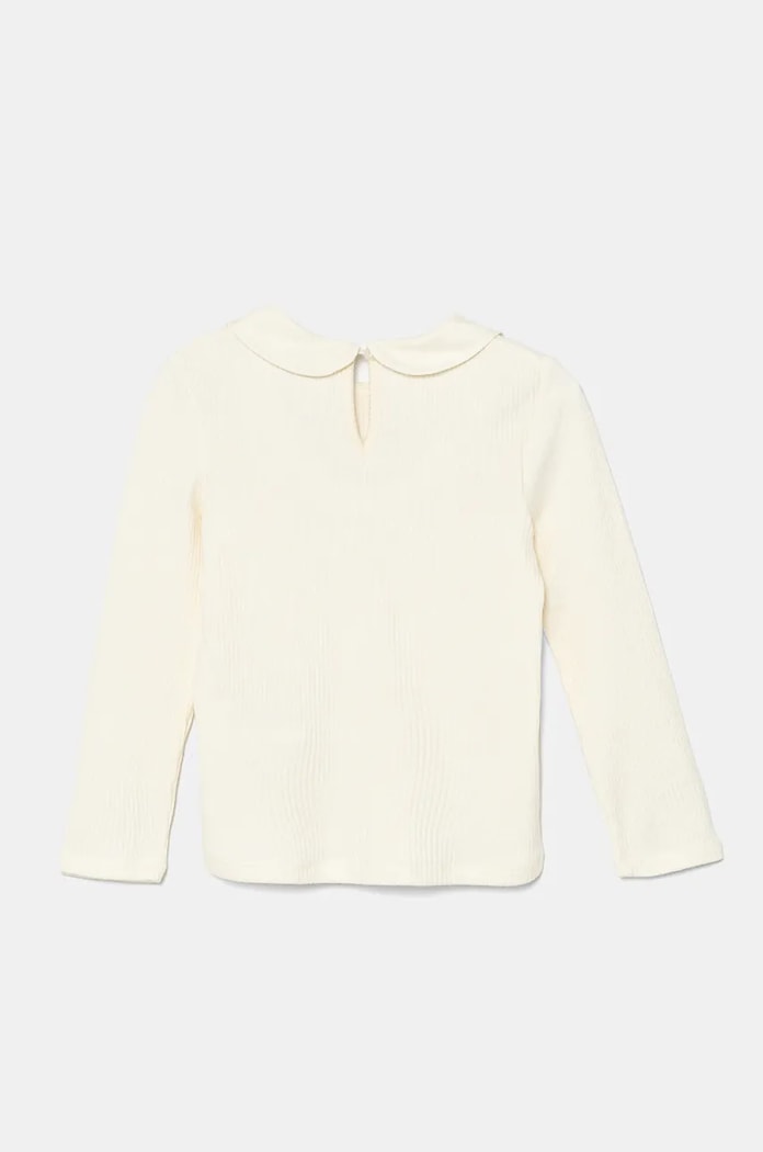 United Colors of Benetton longsleeve copii 3IVLG10GV.P.Seasonal bej AW24