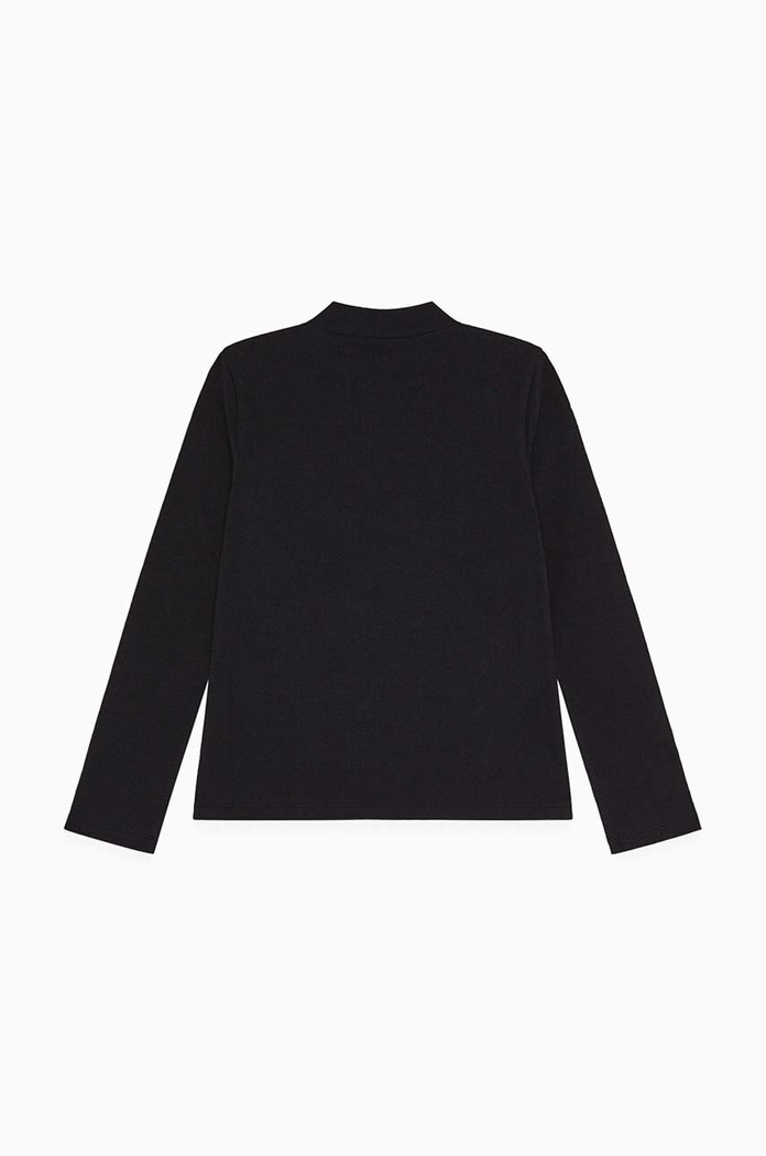 Dječja majica dugih rukava Patrizia Pepe J061 7M0748 crna AW24