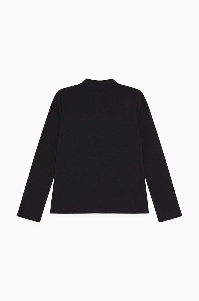 Dječja majica dugih rukava Patrizia Pepe J061 7M0748 crna AW24