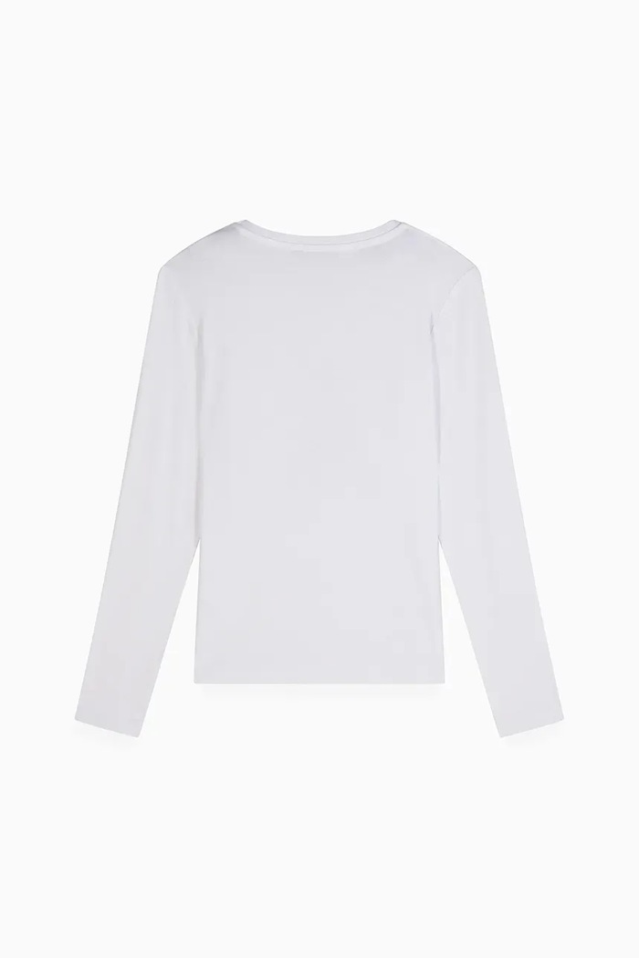 Patrizia Pepe longsleeve copii J051 7M0752 alb AW25