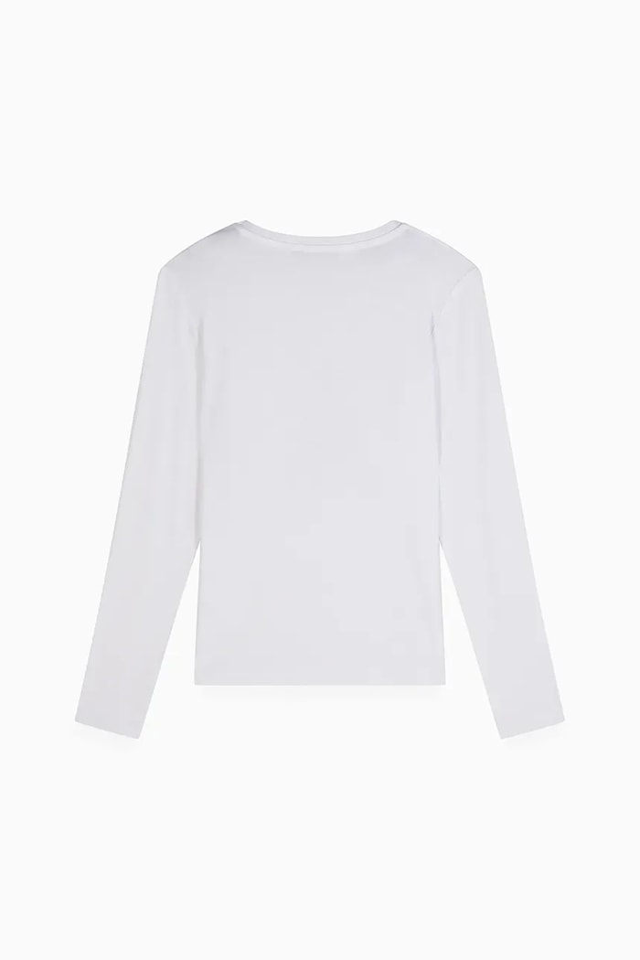Patrizia Pepe longsleeve copii J051 7M0752 alb AW25