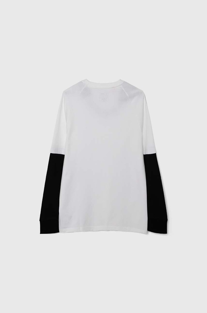 CHLAPEC Dětské tričko s dlouhým rukávem adidas JAM 2IN1 LS IV7048 bílá