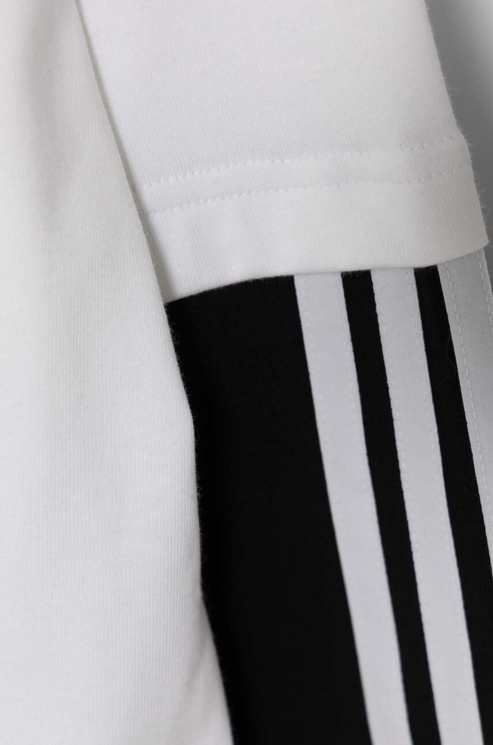Dětské tričko s dlouhým rukávem adidas JAM 2IN1 LS bílá IV7048