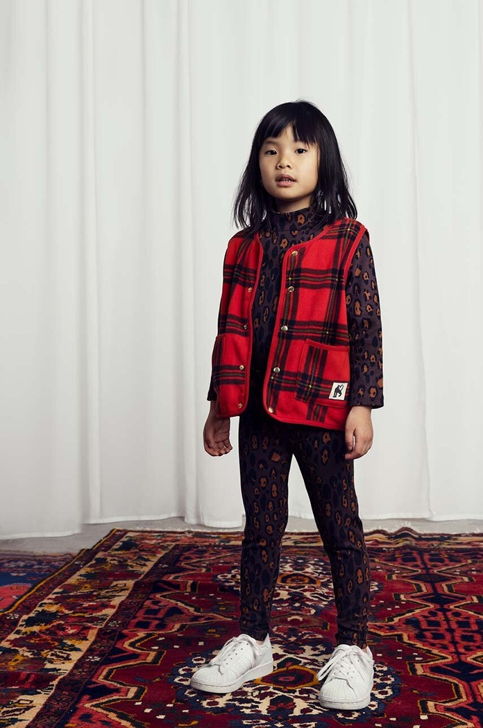 Dječja majica dugih rukava Mini Rodini Leopard 2472014116 smeđa