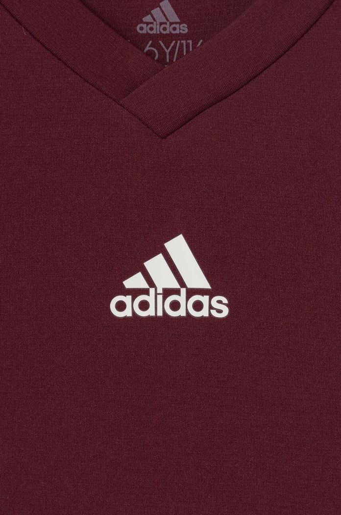 Dječaci Dječja majica dugih rukava adidas Performance TEAM BASE TEE Y GN7510 bordo
