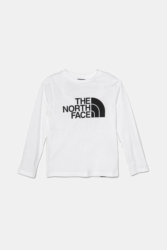 Dětské tričko s dlouhým rukávem The North Face EASL/S TEE kulatý bílá NF0A89J2FN41