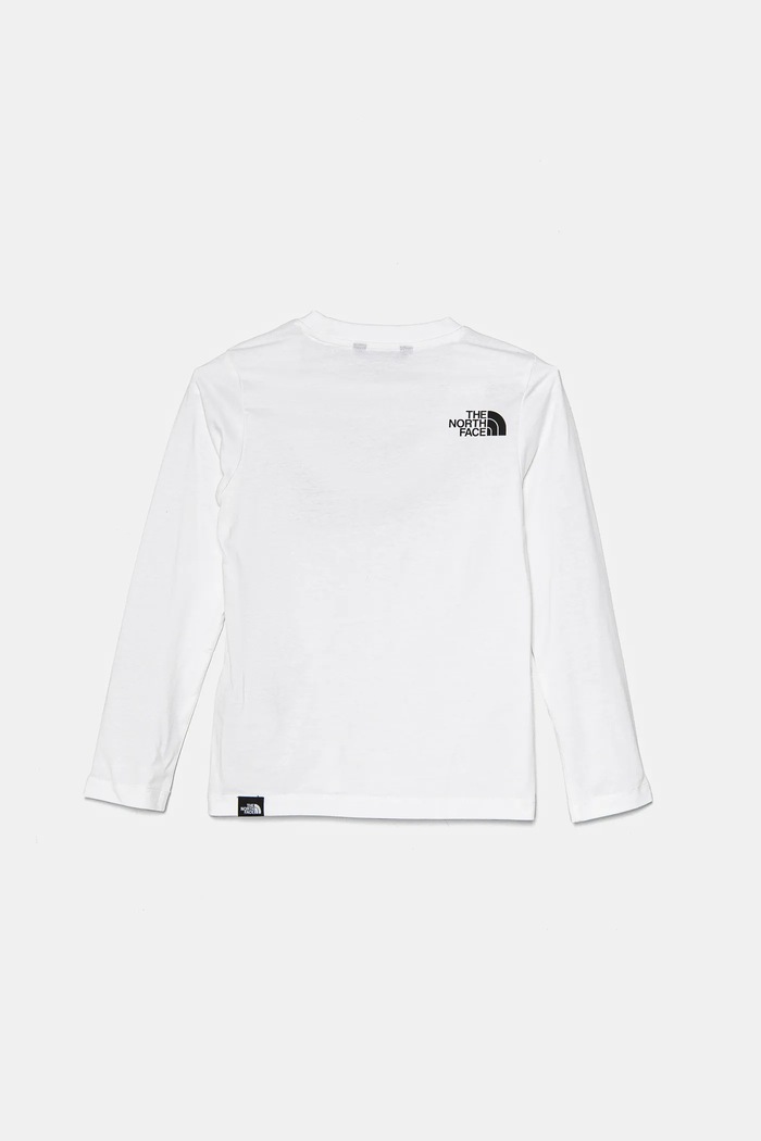 Dětské tričko s dlouhým rukávem The North Face EASL/S TEE NF0A89J2FN41 bílá AW24