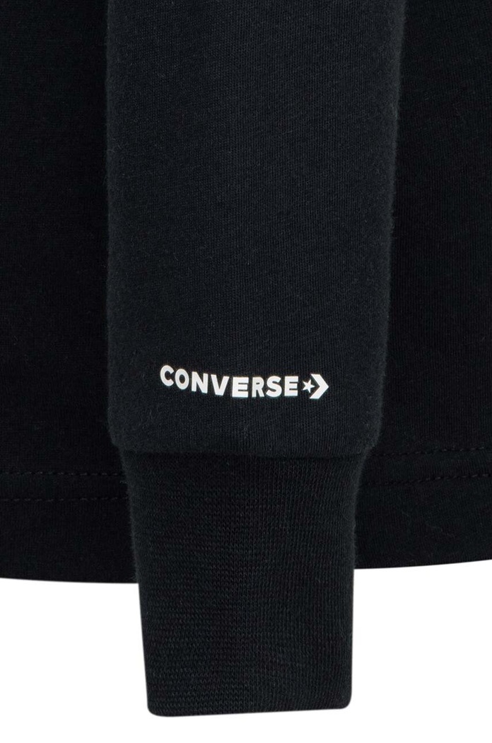 Dětské tričko s dlouhým rukávem Converse černá 8CG400