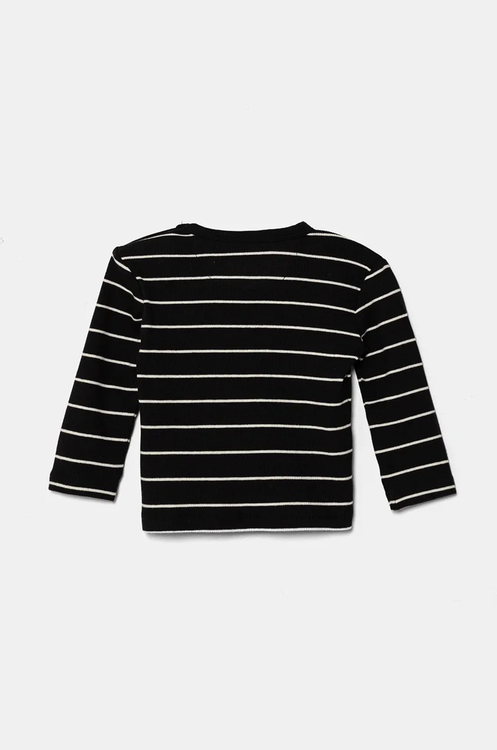 Calvin Klein Jeans longsleeve niemowlęcy IN0IN00223.9BYH czarny AW24