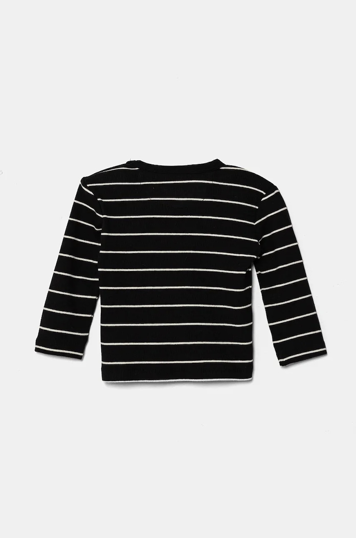 Calvin Klein Jeans longsleeve niemowlęcy IN0IN00223.9BYH czarny AW24