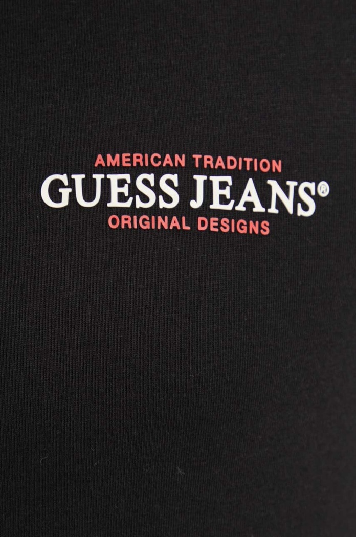 Guess Jeans longsleeve din bumbac M4YI54.K8HM0 negru