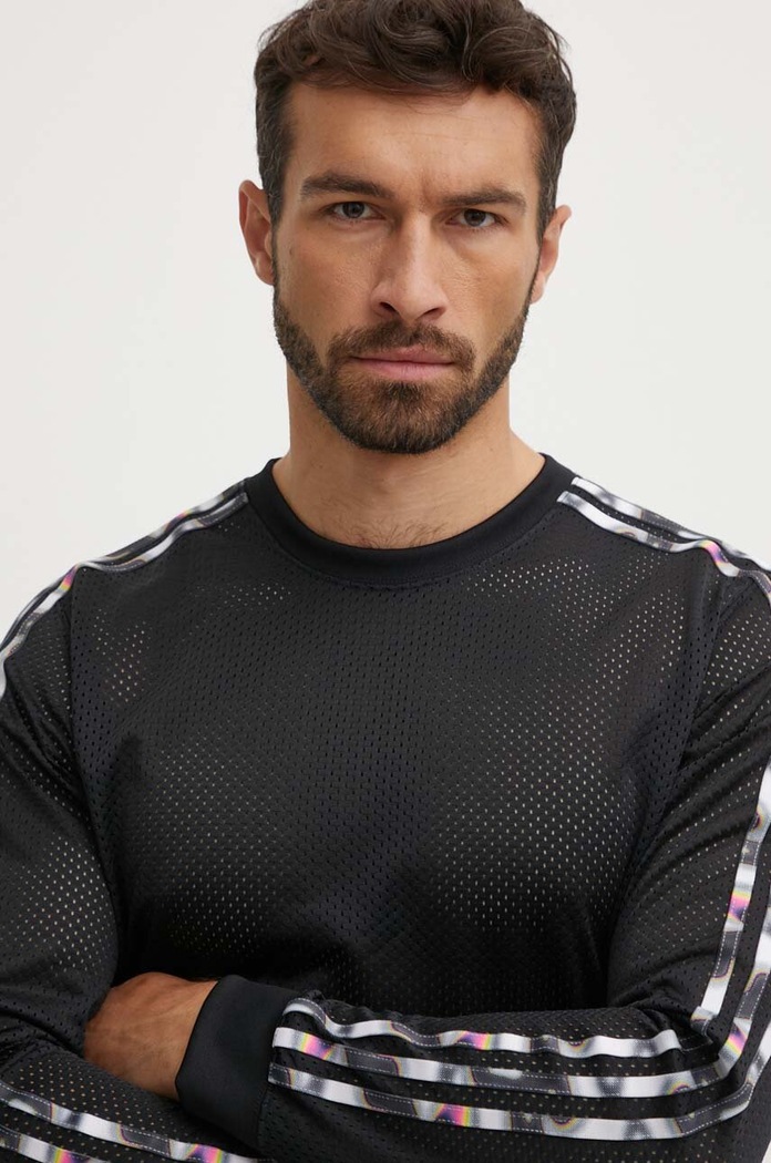Tričko s dlhým rukávom adidas Originals Pride čierna IZ4893