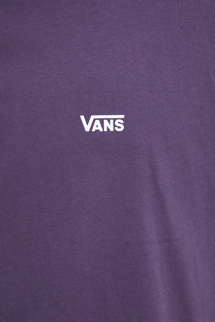 Pamučna majica dugih rukava Vans VN0A49LC11E1 ljubičasta