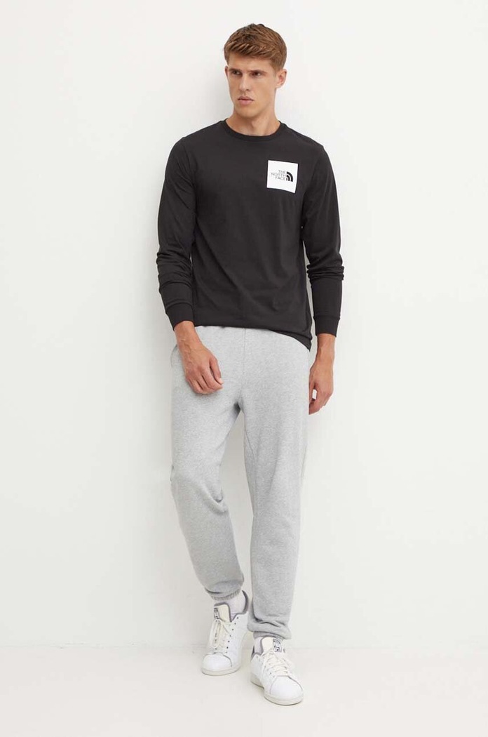 The North Face longsleeve L/S Fine Tee NF0A8A6PJK31 czarny SS25