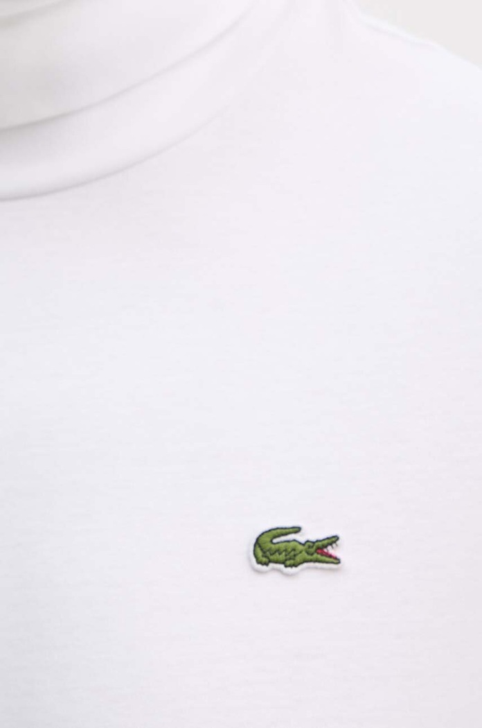 Lacoste longsleeve din bumbac UH2828 alb