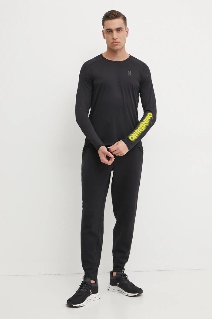 On longsleeve do biegania Performance 1ME30210553 czarny AW24