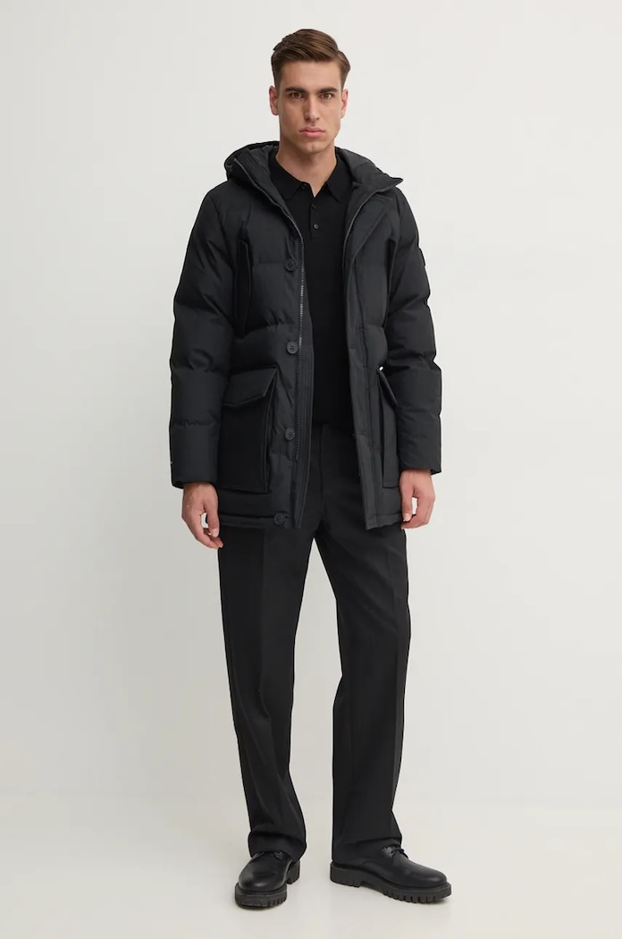 Вълнен пуловер Michael Kors CF460F67AP черен AW24